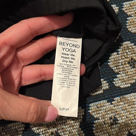 NWOT BEYOND YOGA HEATHER RIB CROPPED PULLOVER TOP, SMALL - Picture 7 of 7